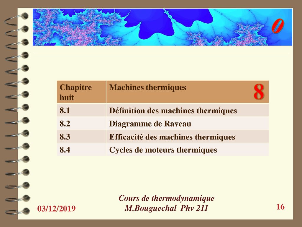 Cours De Thermodynamique M Bouguechal Phv Ppt T L Charger